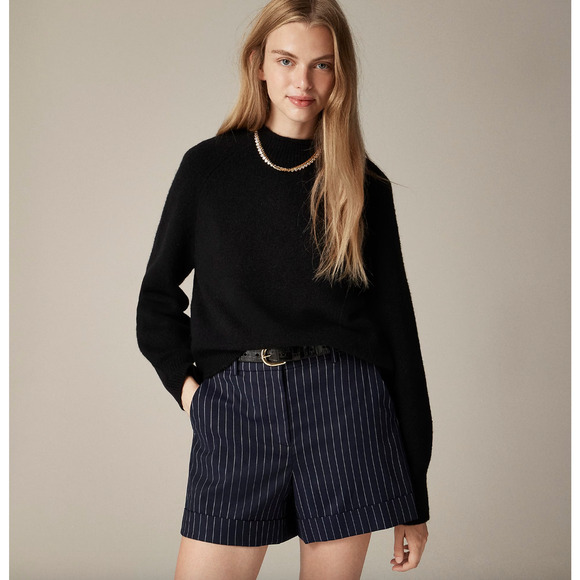 J. Crew Sweaters - J.Crew Rollneck Sweater Supersoft Yarn Classic Relaxed Slouchy Black Large NWT